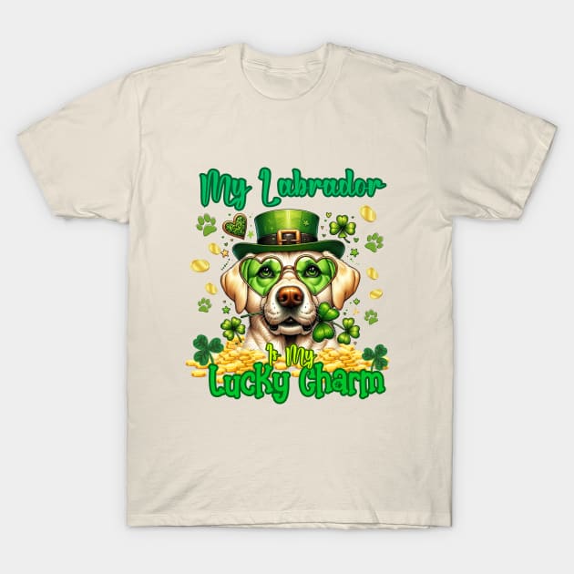 St.Patrick's Day My Labeador Is My Lucky Charm T-Shirt by zsay